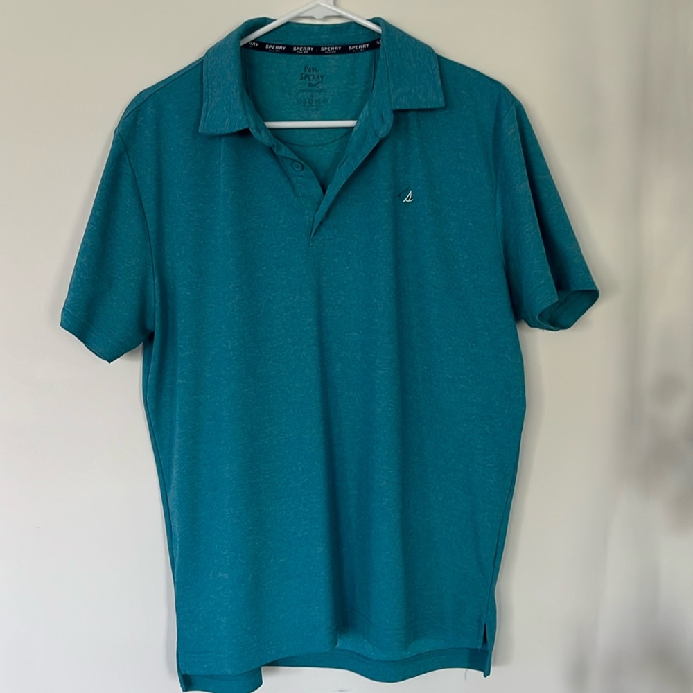 Men’s Medium Teal Sperry Polo